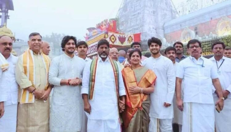 Bhatti Vikramarka Tirumala visit on New Year