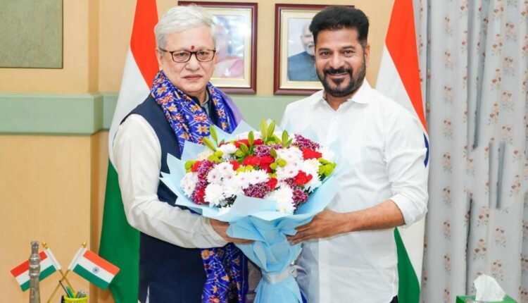 CM Revanth Reddy meets Governor at Lok Bhavan