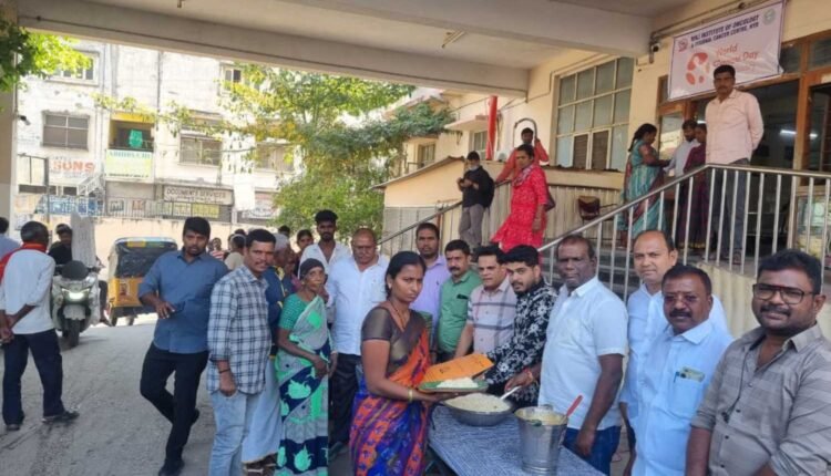 TNGO food distribution at MNJ Hospital