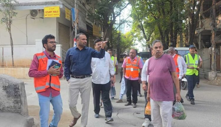 RV Karnan sanitation inspections in Hyderabad