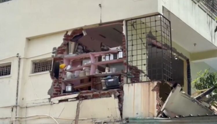 Mysterious blast Saroornagar destroys house