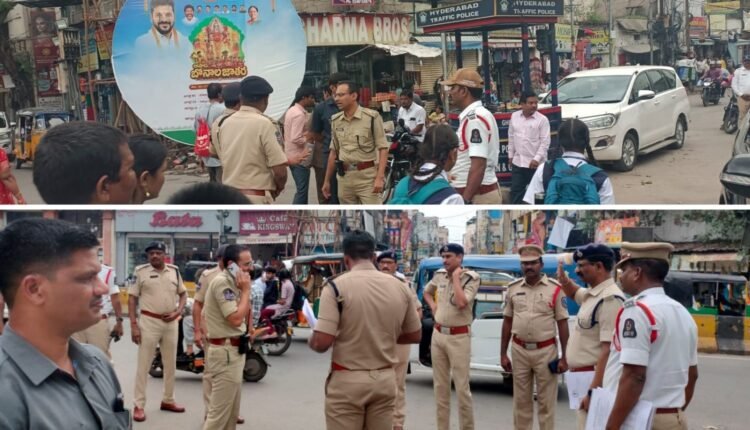 Bonalu traffic arrangements reviewed in Hyderabad